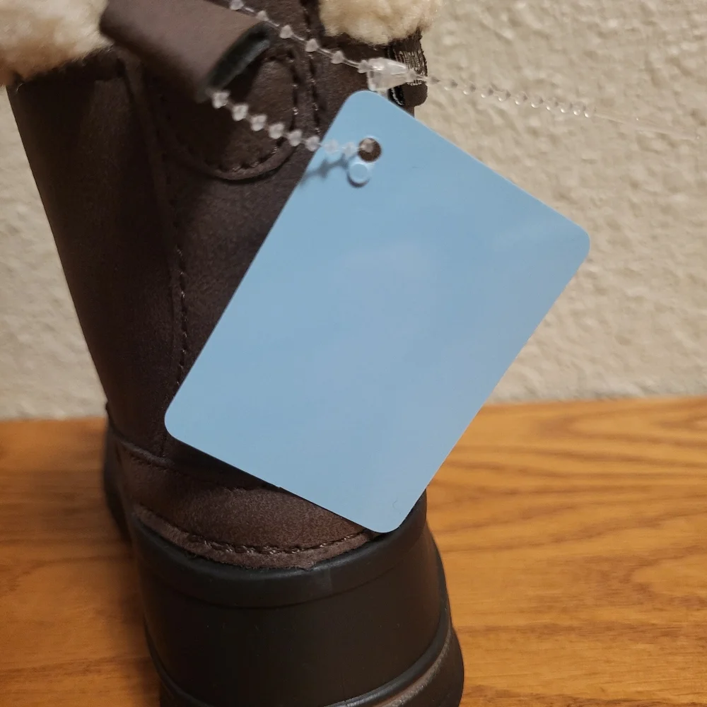 NWT London Fog Collection Brown & Black Lil Oxford Boots Size 9